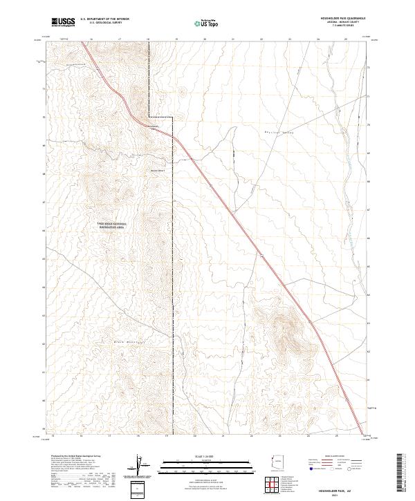 USGS Topographic Map – Housholder Pass