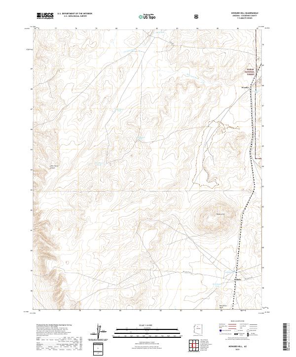 USGS Topographic Map – Howard Hill