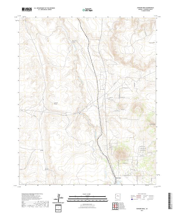 USGS Topographic Map – Howard Mesa