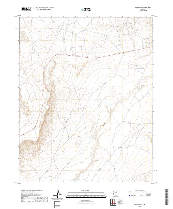 USGS Topographic Map – Howell Mesa