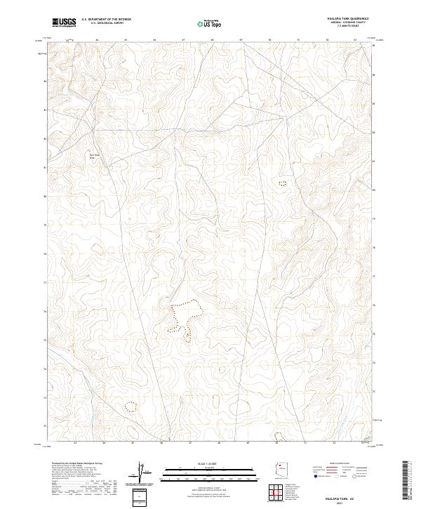 USGS Topographic Map – Hualapai Tank