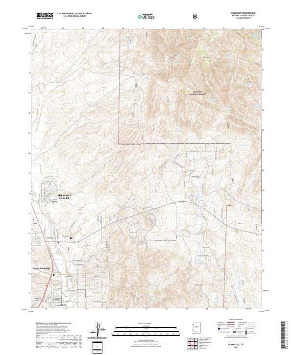 USGS Topographic Map – Humboldt