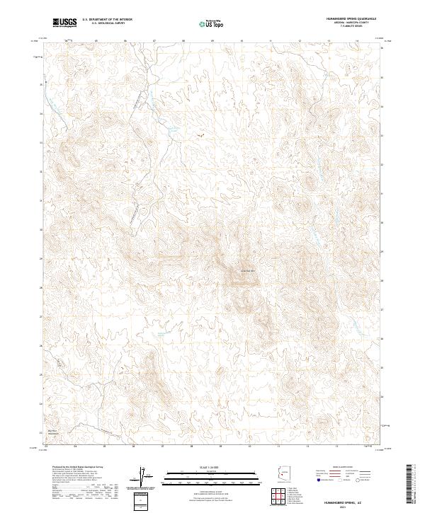 USGS Topographic Map – Hummingbird Spring