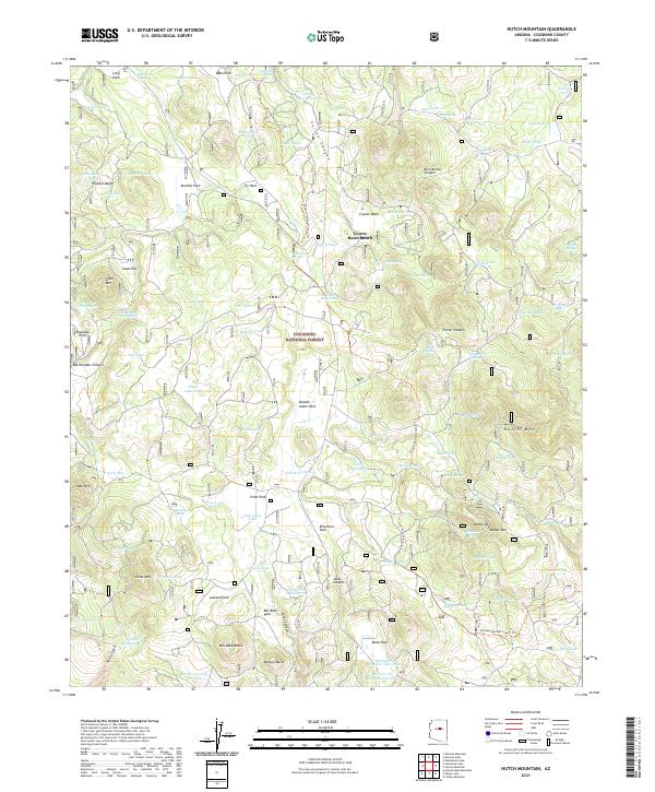 USGS Topographic Map – Hutch Mountain