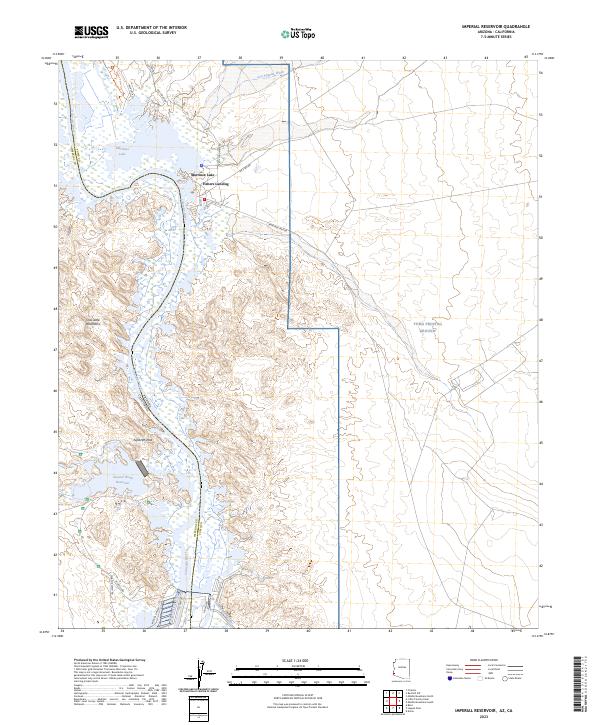 USGS Topographic Map – Imperial Reservoir