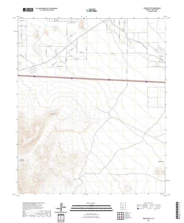 USGS Topographic Map – Indian Butte