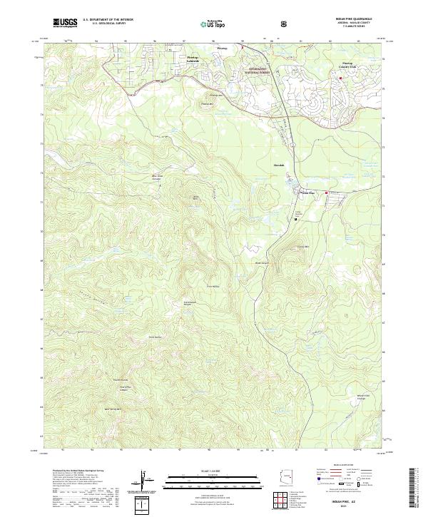 USGS Topographic Map – Indian Pine