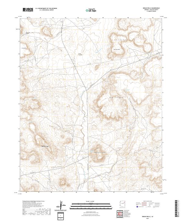 USGS Topographic Map – Indian Wells