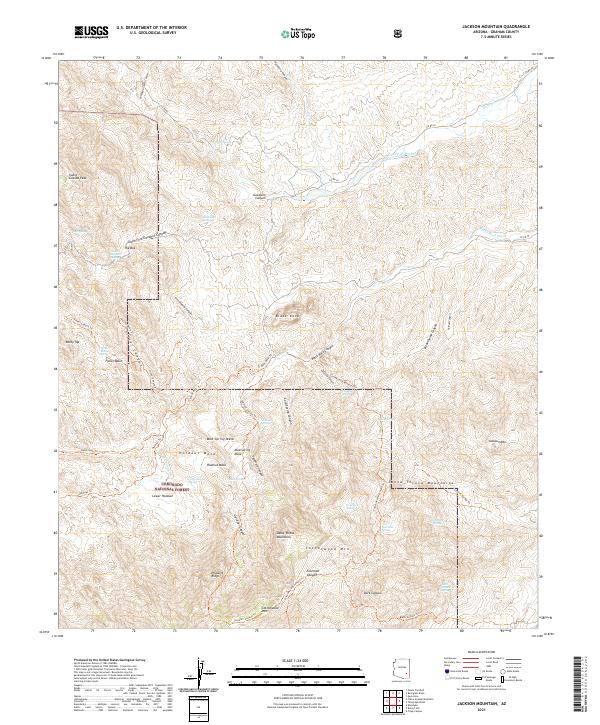 USGS Topographic Map – Jackson Mountain