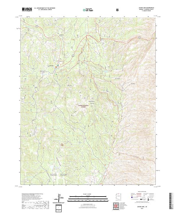 USGS Topographic Map – Jacob Lake