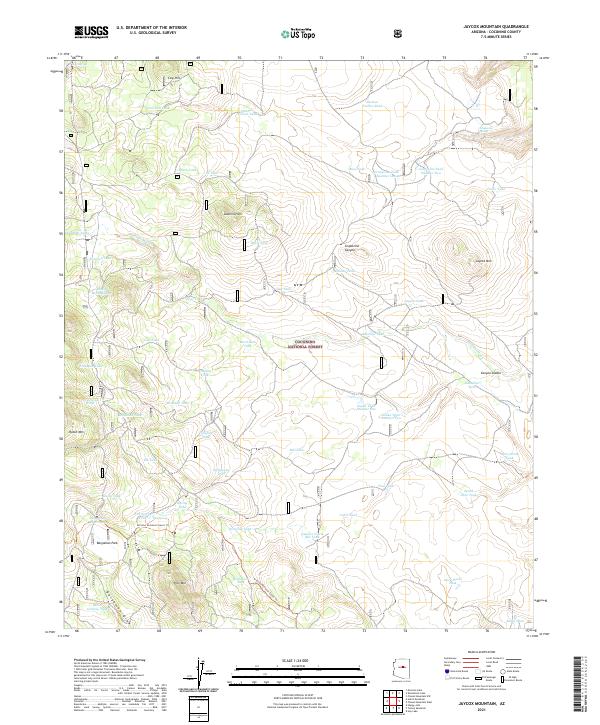 USGS Topographic Map – Jaycox Mountain