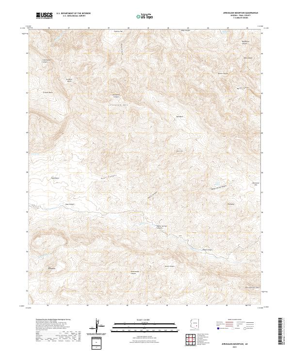USGS Topographic Map – Jerusalem Mountain