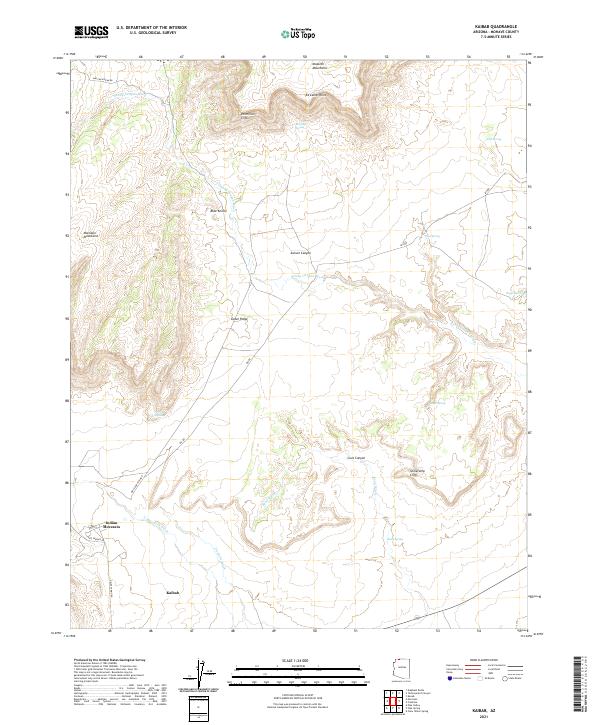 USGS Topographic Map – Kaibab