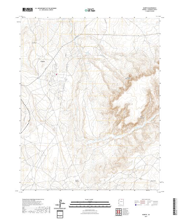 USGS Topographic Map – Kaibito