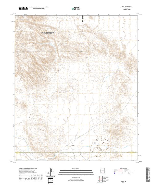 USGS Topographic Map – Kaka