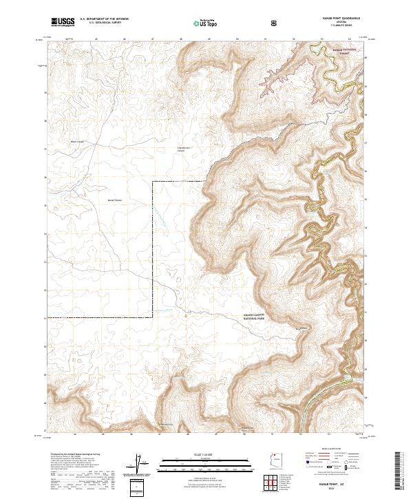 USGS Topographic Map – Kanab Point
