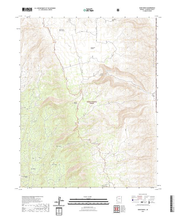 USGS Topographic Map – Kane Ranch