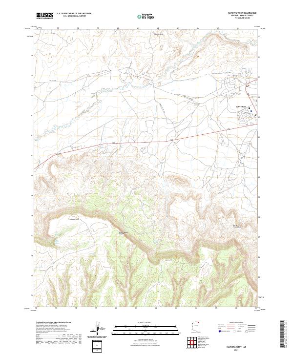 USGS Topographic Map – Kayenta West