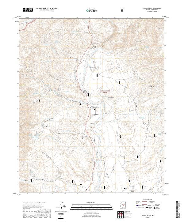 USGS Topographic Map – Kayler Butte