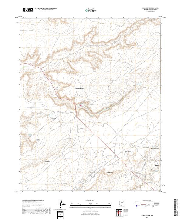USGS Topographic Map – Keams Canyon