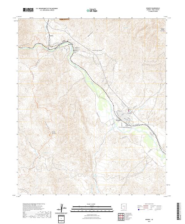 USGS Topographic Map – Kearny