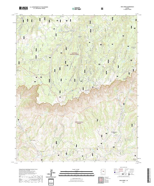 USGS Topographic Map – Kehl Ridge