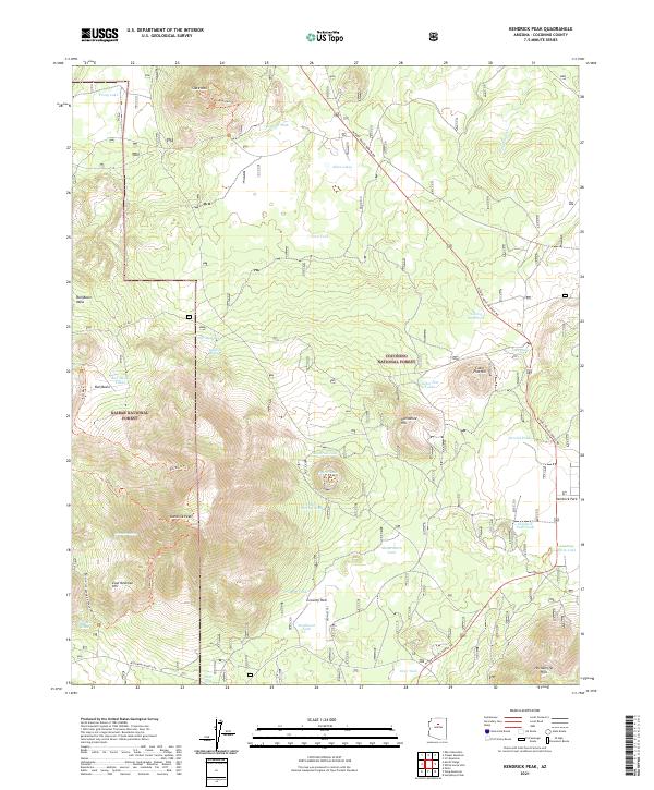 USGS Topographic Map – Kendrick Peak