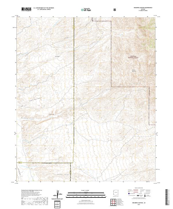 USGS Topographic Map – Kielberg Canyon