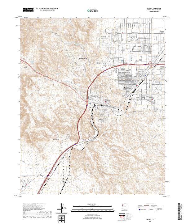 USGS Topographic Map – Kingman