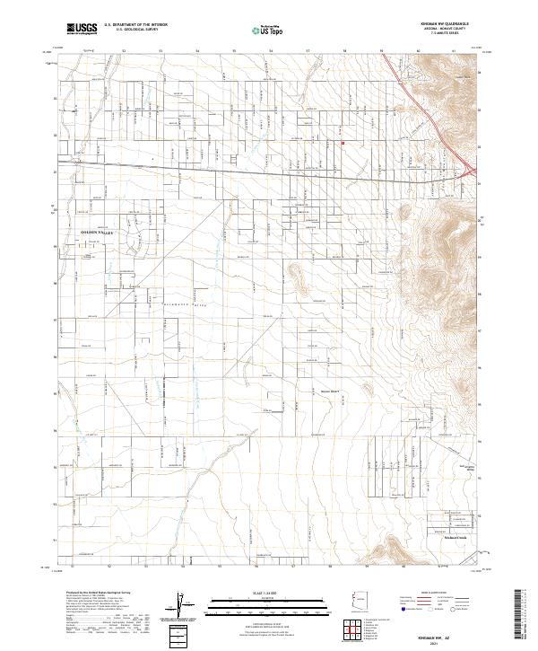 USGS Topographic Map – Kingman NW