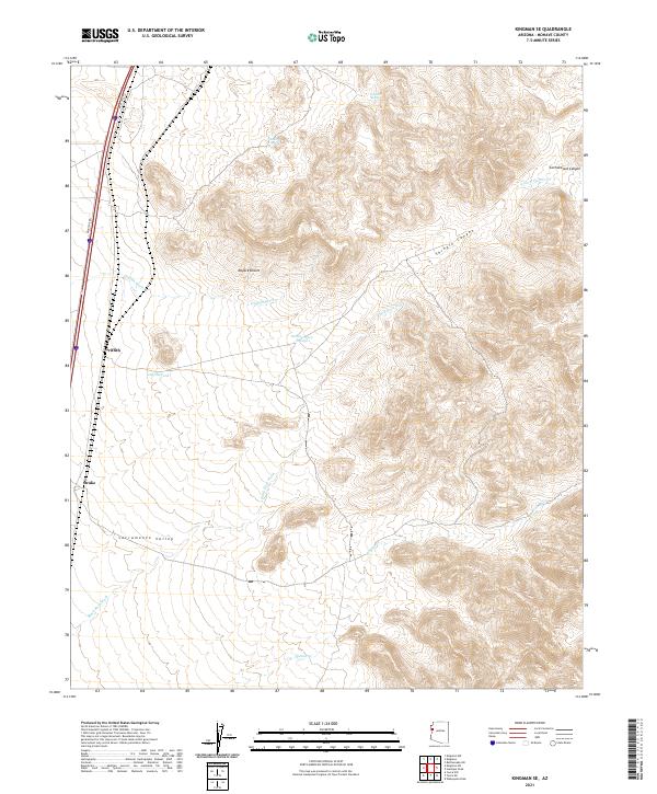 USGS Topographic Map – Kingman SE