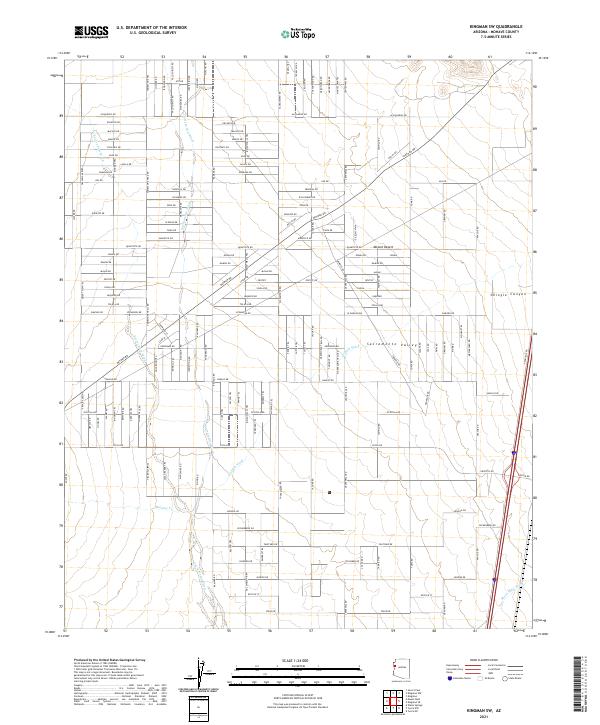 USGS Topographic Map – Kingman SW