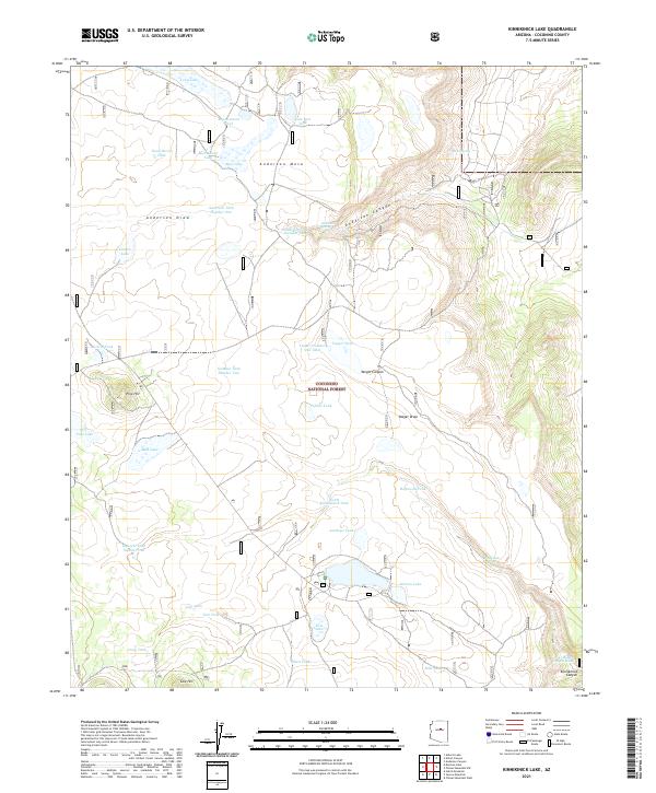 USGS Topographic Map – Kinnikinick Lake
