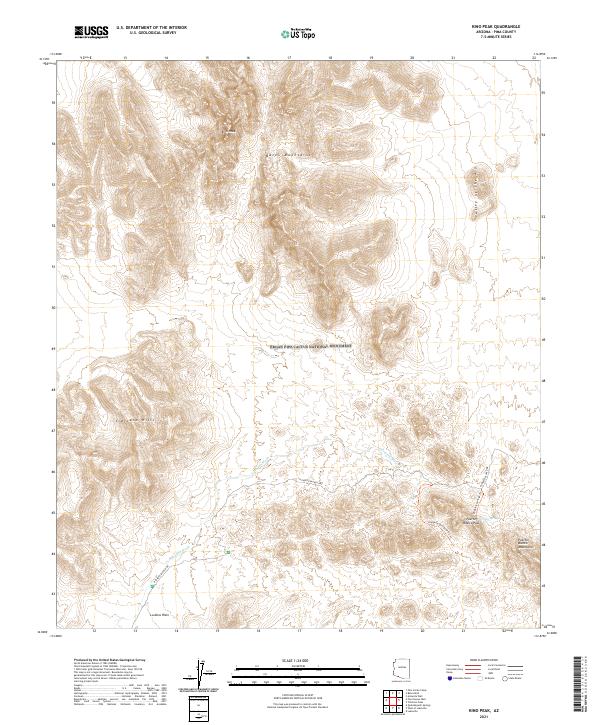 USGS Topographic Map – Kino Peak
