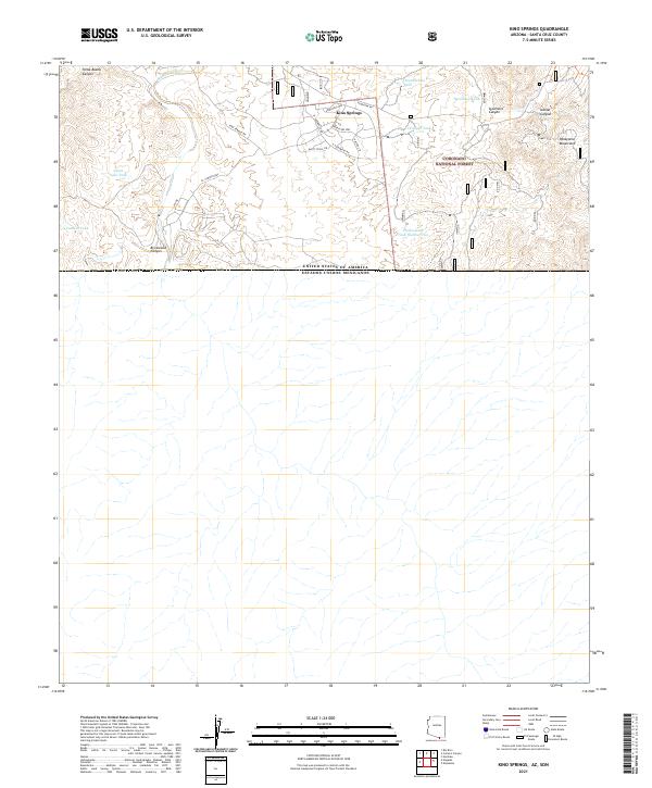 USGS Topographic Map – Kino Springs