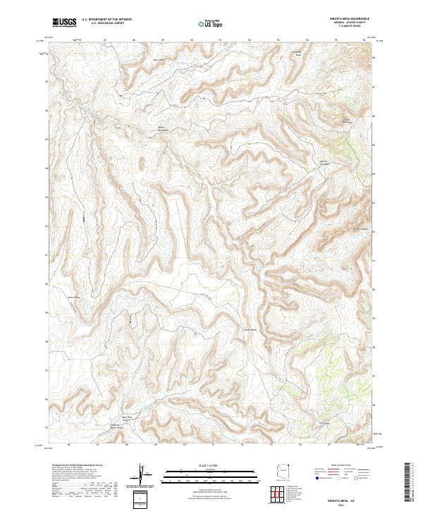 USGS Topographic Map – Kinusta Mesa