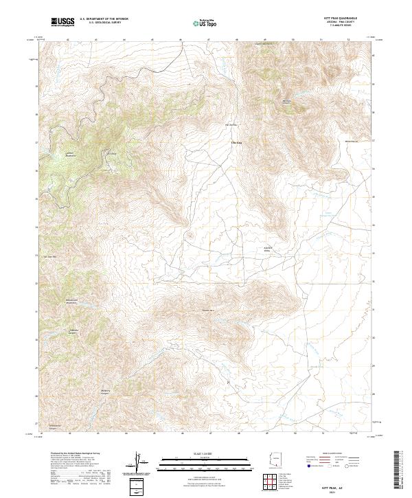 USGS Topographic Map – Kitt Peak