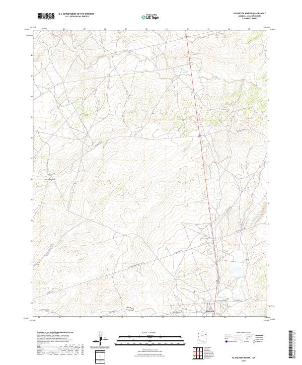USGS Topographic Map – Klagetoh North