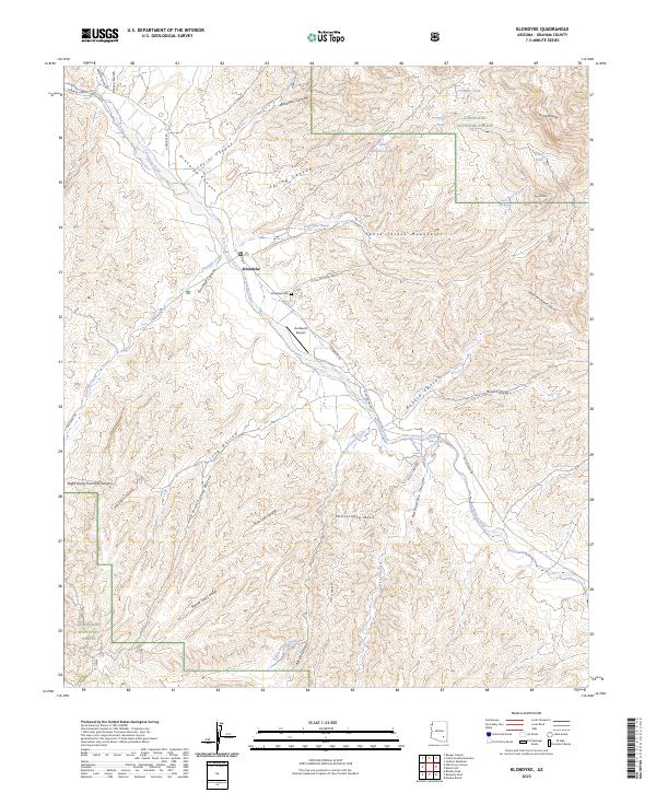 USGS Topographic Map – Klondyke