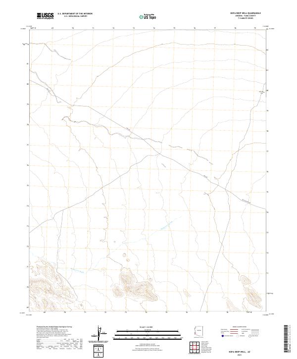 USGS Topographic Map – Kofa Deep Well