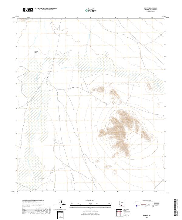 USGS Topographic Map – Kom Vo