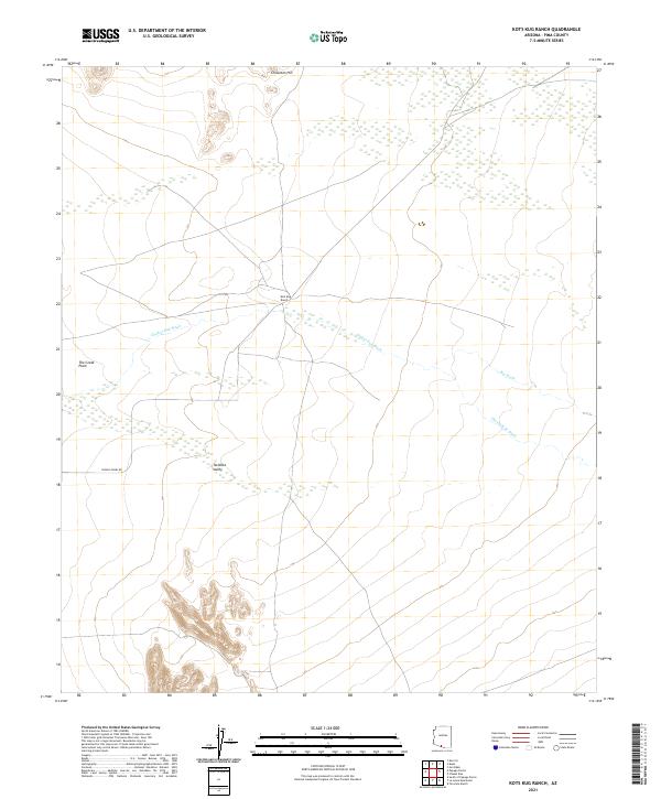 USGS Topographic Map – Kots Kug Ranch