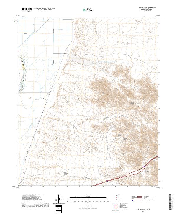 USGS Topographic Map – La Paz Mountain