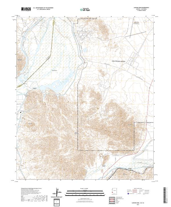 USGS Topographic Map – Laguna Dam