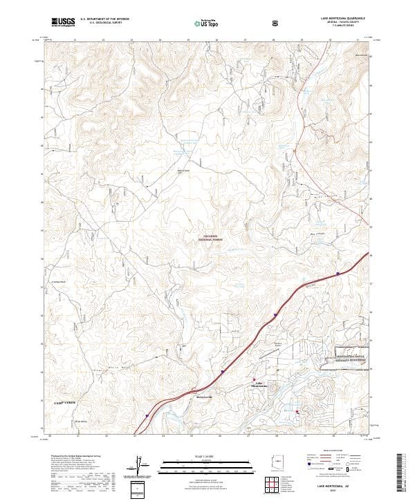 USGS Topographic Map – Lake Montezuma