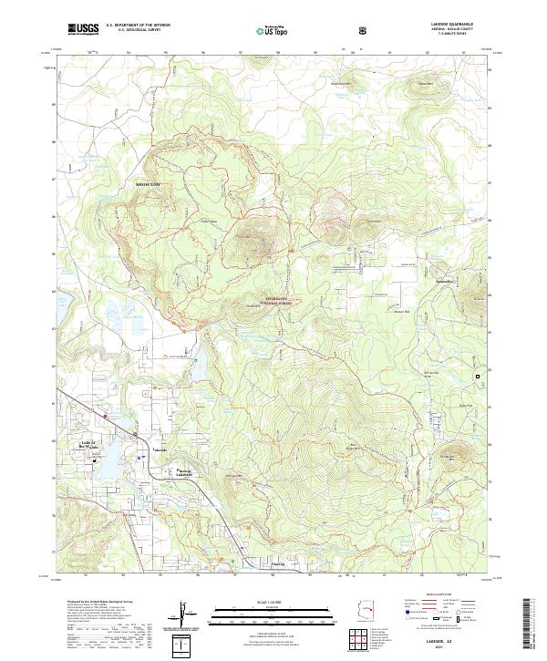 USGS Topographic Map – Lakeside