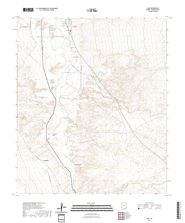 USGS Topographic Map – Land