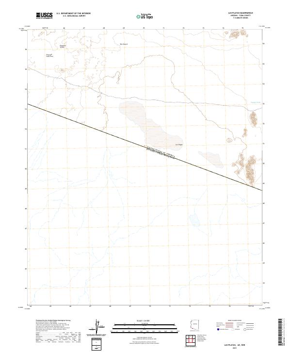 USGS Topographic Map – Las Playas