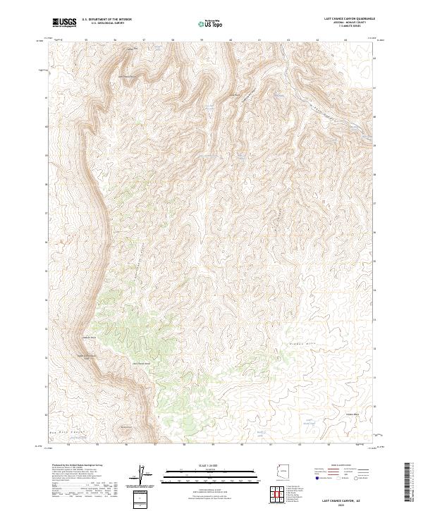 USGS Topographic Map – Last Chance Canyon