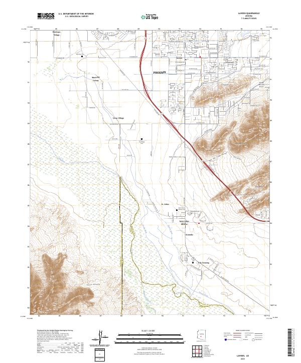 USGS Topographic Map – Laveen